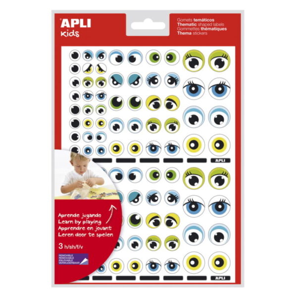 Olhos Stickers 3 Folhas