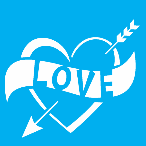 Stencil Opa 10x10 Simples Love