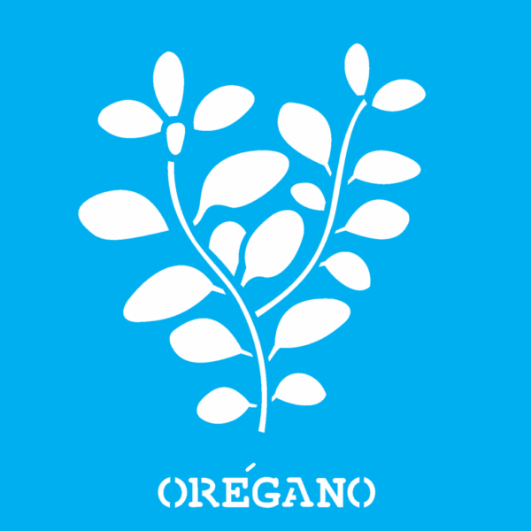 Stencil Opa 14x14 Tempero Oregano
