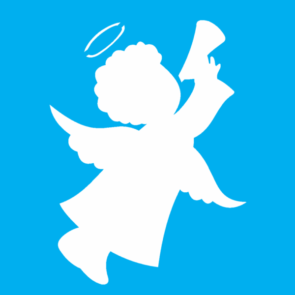 Stencil Opa 10x10 Simples Anjo I