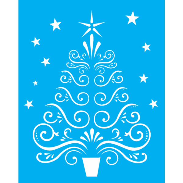 Stencil Opa 20X25 Arvore Arabescos