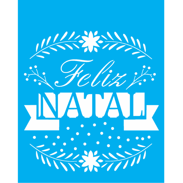 Stencil Opa 20X25 Feliz Natal I