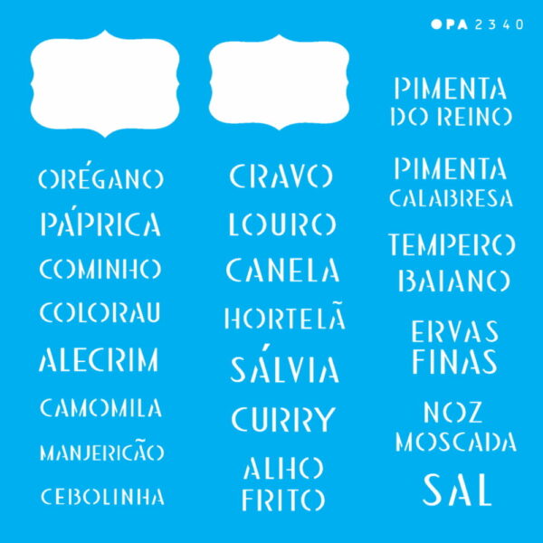 Stencil Opa 14x14 Temperos