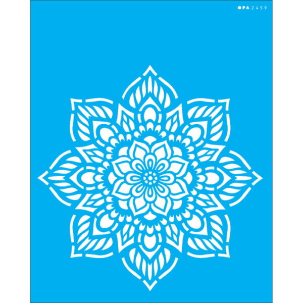 Stencil Opa 20X25 Mandala Flor 8 Pontas