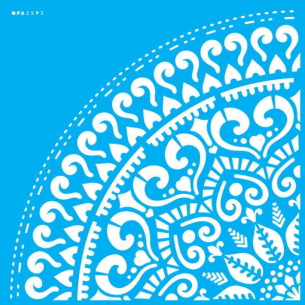 Stencil Opa 30.5x30.5 Mandala Coração