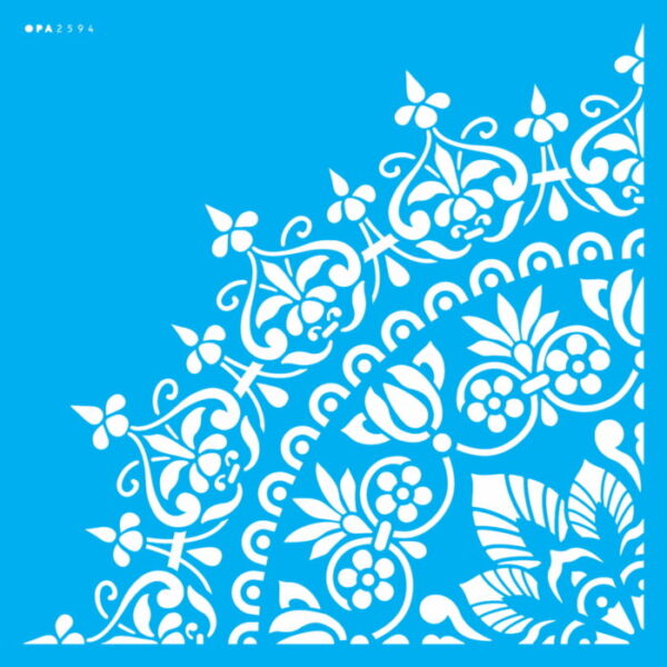 Stencil Opa 30.5x30.5 Mandala Ponta de Lança