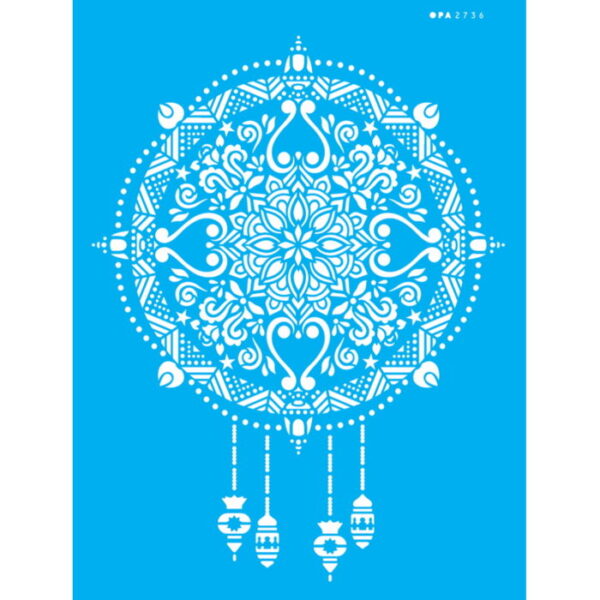 Stencil Opa 20X25 Mandala Natalina