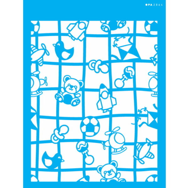 Stencil Opa 20X25 Infantil Brinquedos