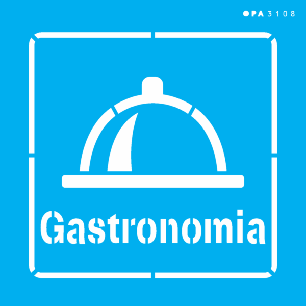 Stencil Opa 14x14 Profissões Gastronomia