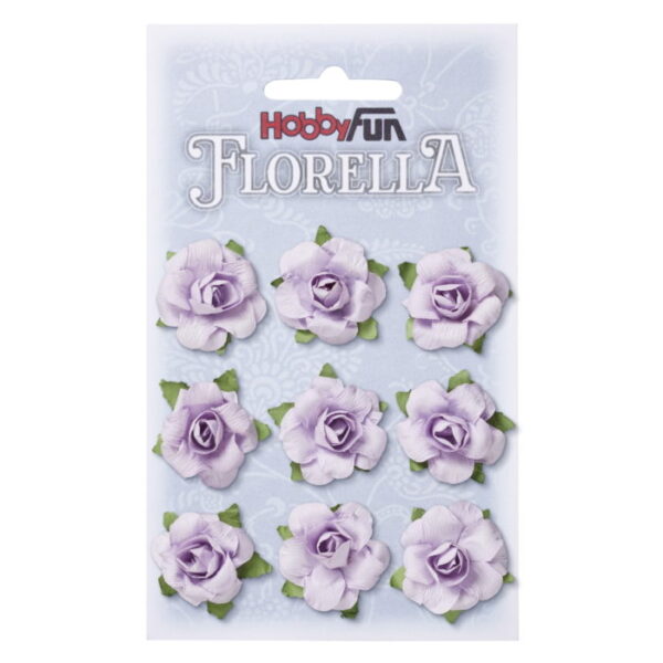Florella - Flor Papel Lilás 3cm.- 9un.