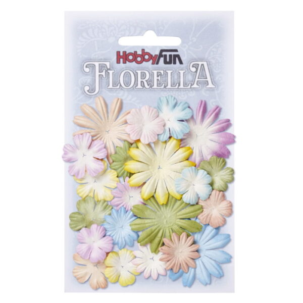 Florella - Flor Papel Mix II  2-4cm.- 20un.