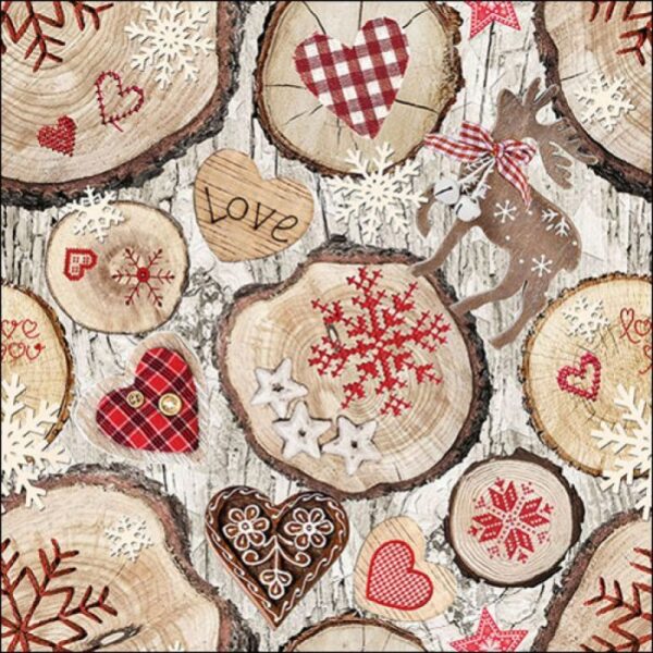 Guardanapo Wooden Discs 33x33