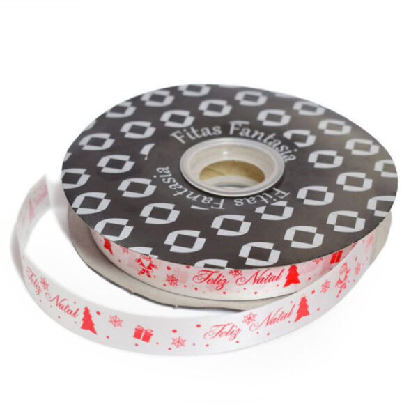 Fita Fantasia Merry Christmas 18mm 100mts.