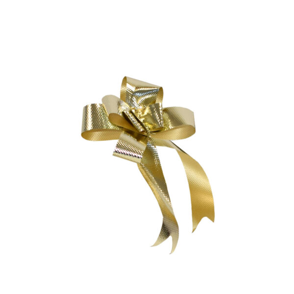 Laços P/ Puxar Ouro Martelado 18mm Cx.100un.