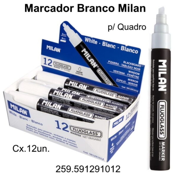 Marcador Branco p/ Quadro Cx. 12un.