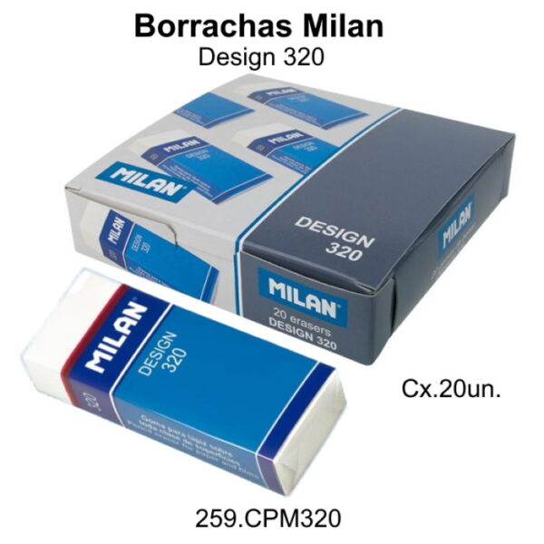 Borrachas Design 320 Milan Cx. 20un.