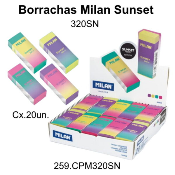 Borrachas Sunset 320 Milan Cx.20un.