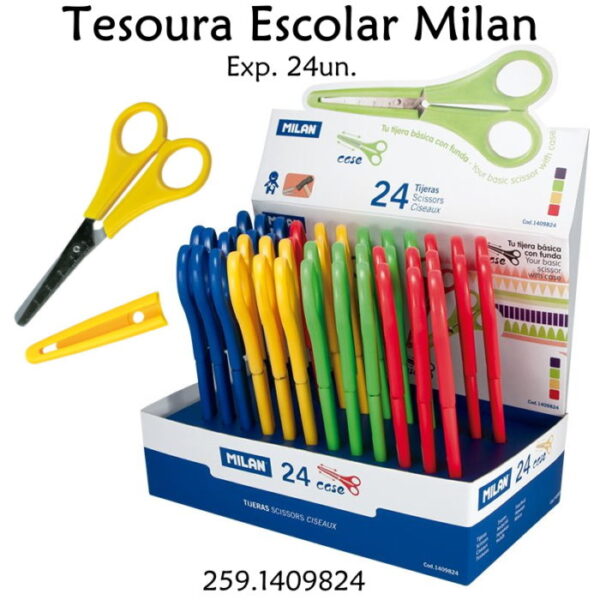 Tesoura Escolar Milan Exp. 24un.