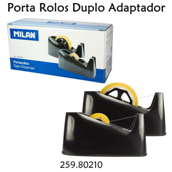 Porta Rolos Duplo Adaptador Milan