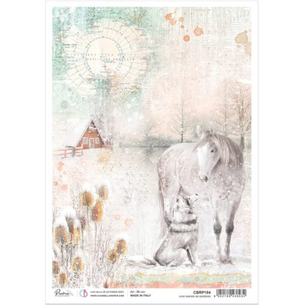 Papel Arroz Love Knows no Borders A-4