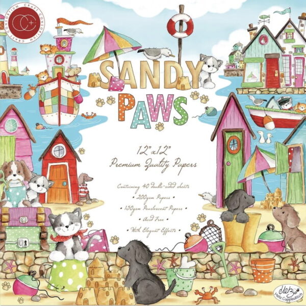 Bloco Scrapbooking Sandy Paws 305x305mm