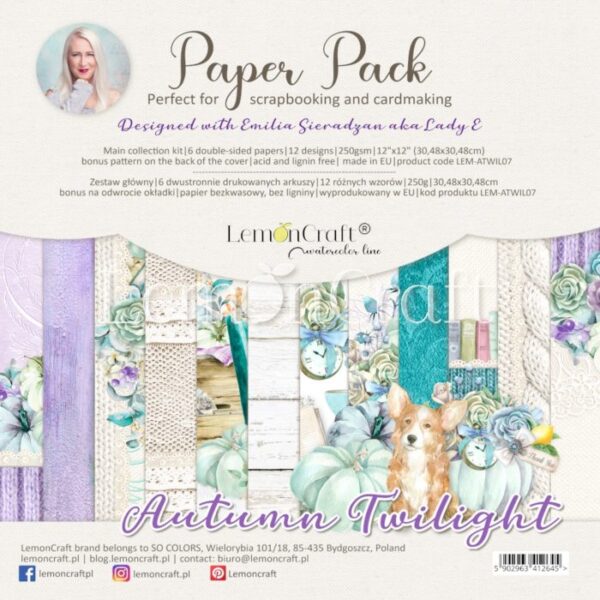 Bloco Scrapbook Autumn Twilight 30x30