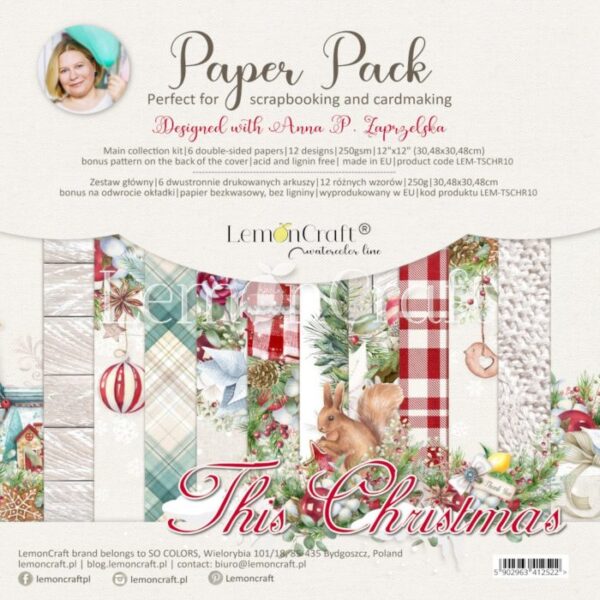 Bloco Scrapbook This Christmas 30x30