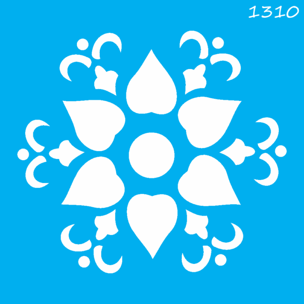 Stencil Opa 10x10 Mandala Flor