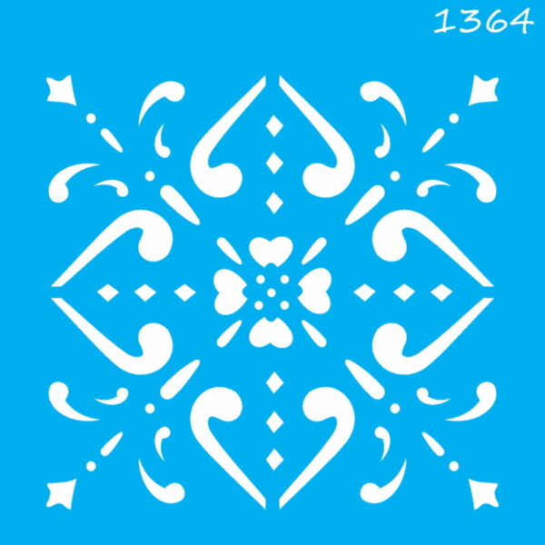 Stencil Opa 14x14 Ladrilho Espada