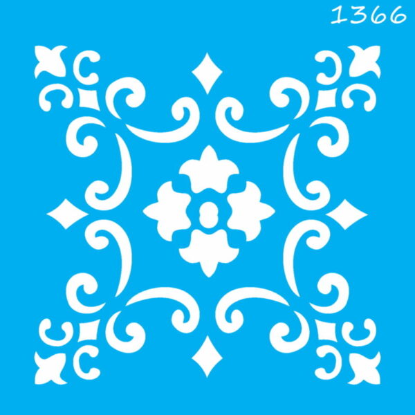 Stencil Opa 14x14 Ladrilho Lança