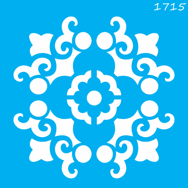 Stencil Opa 10x10 Mandala Arabesco