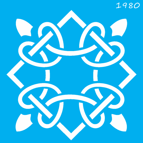 Stencil Opa 10x10 Ladrilho Corda