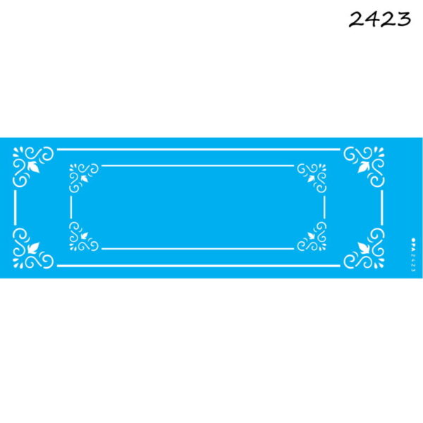 Stencil Opa 10x30 Cantoneira Arabesco