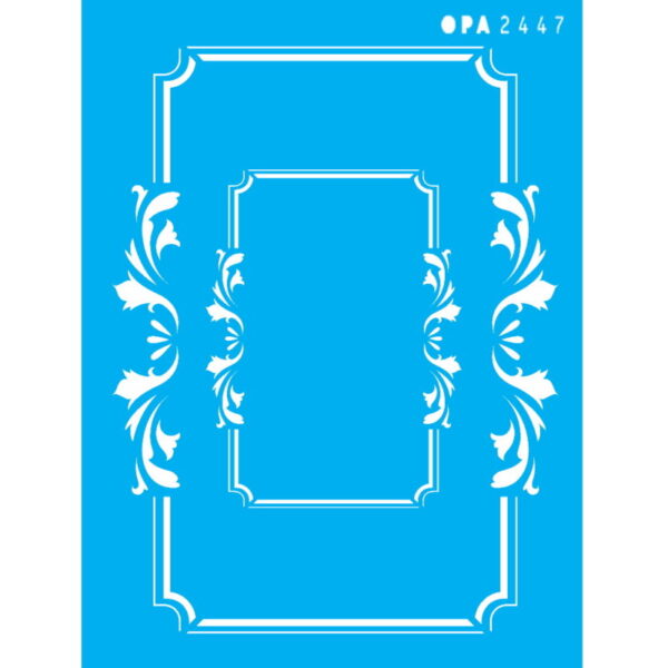 Stencil Opa 15x20 Moldura Vintage