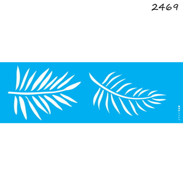 Stencil Opa 10x30 Folhas de Palmeira