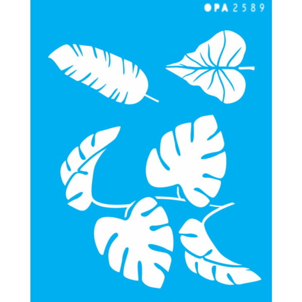 Stencil Opa 20X25 Plantas Tropicais