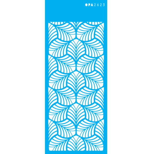 Stencil Opa 17x42 Folhagem