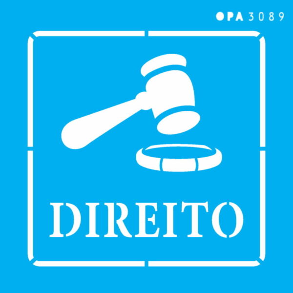 Stencil Opa 14x14 Profissões Direito