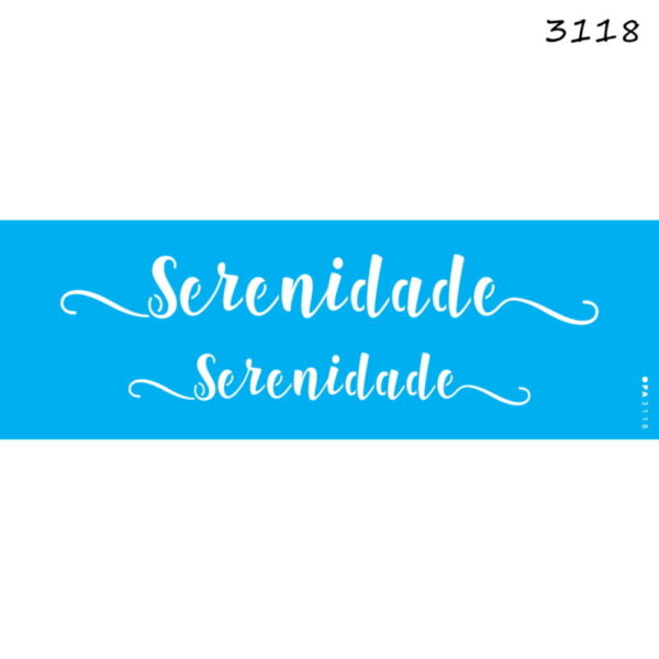 Stencil Opa 10x30 Lettering Serenidade