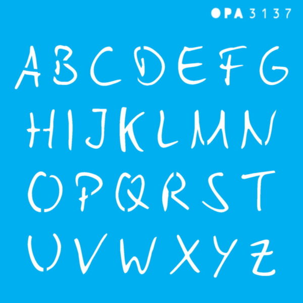 Stencil Opa 14x14 Alfabeto Micro Maiúsculo 2