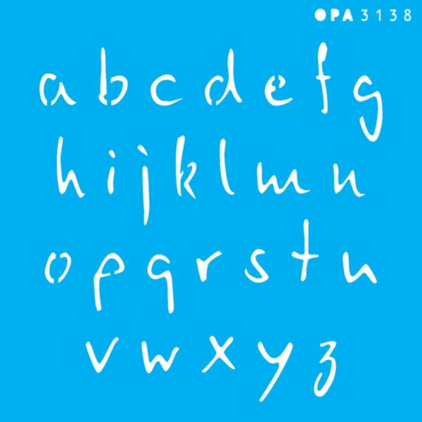 Stencil Opa 14x14 Alfabeto Micro Minúsculo 2