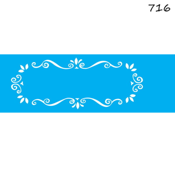 Stencil Opa 10x30 Moldura Arabesco