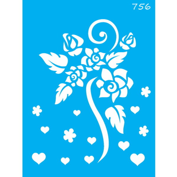 Stencil Opa 15x20 Rosas Românticas