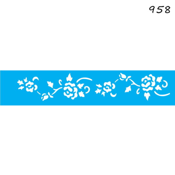 Stencil Opa 6x30 Ramo Rosas II