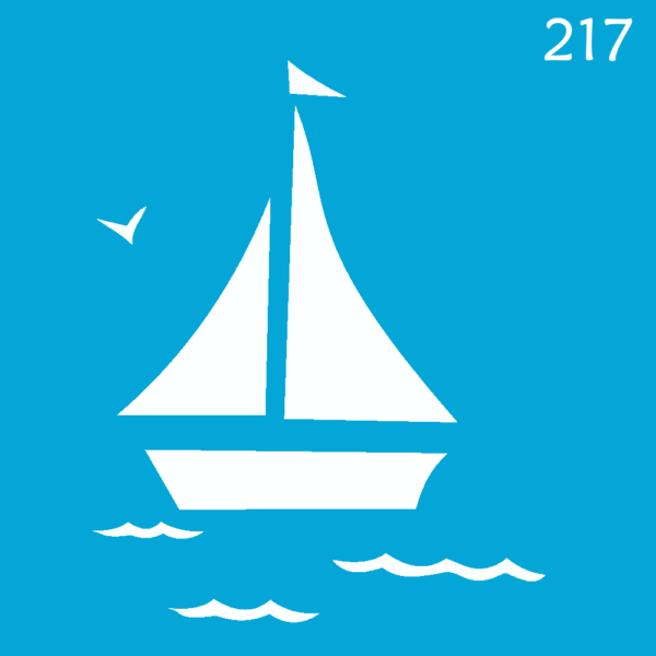 Stencil Opa 10x10 Infantil Barco