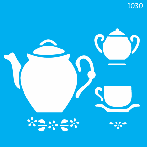 Stencil Opa 14x14 Kit Chá