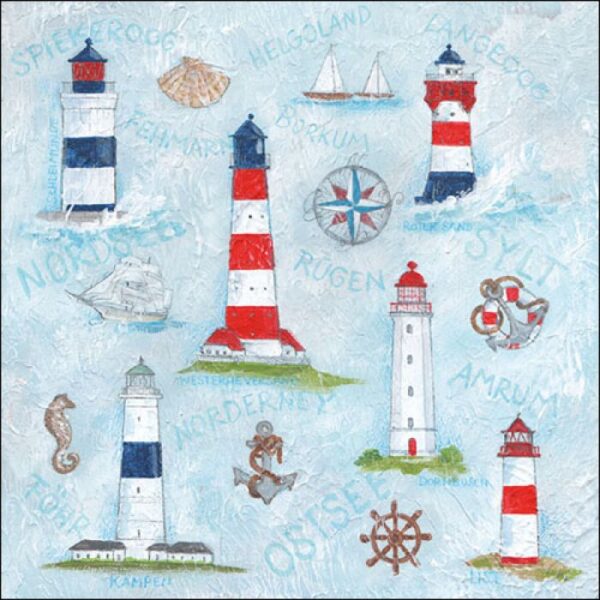Guardanapo Maritime Ornaments 33x33