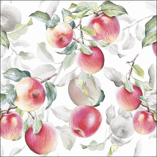 Guardanapo Fresh Apples White 33x33