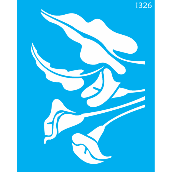Stencil Opa 20X25 Flor Copo de Leite