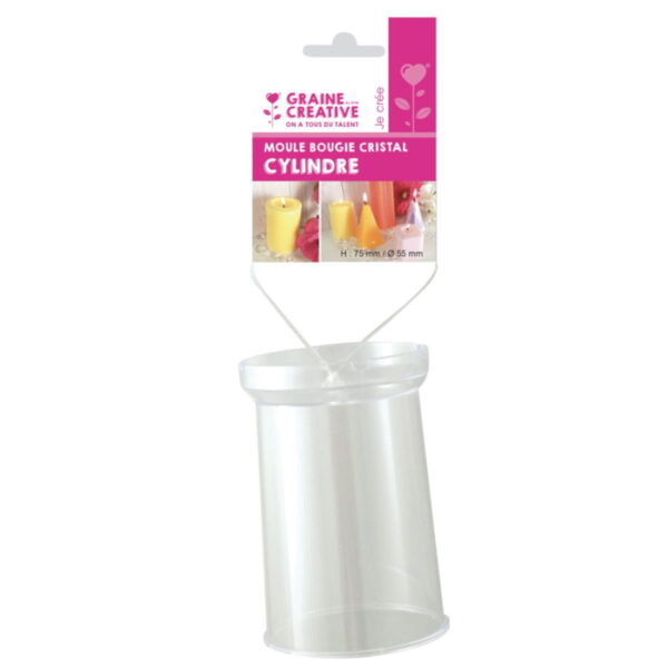 Molde Cristal Cilíndrico 75↕ x 55mm ø